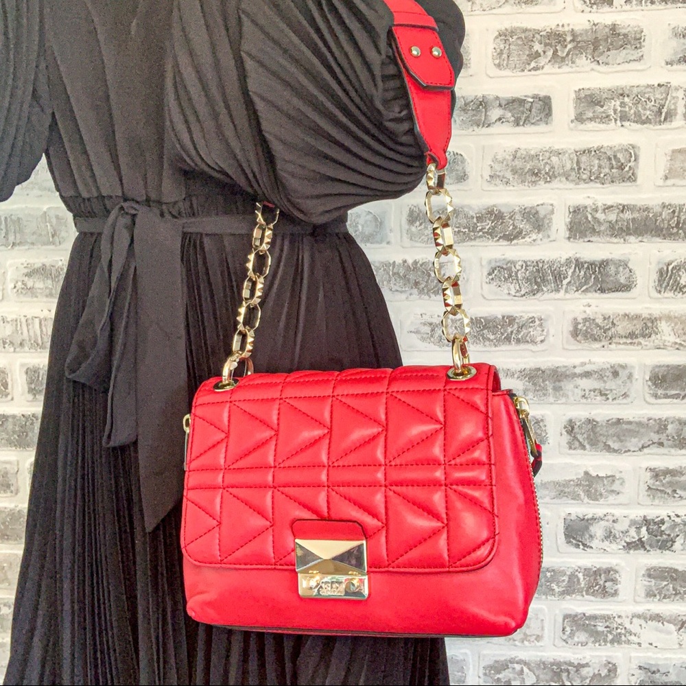 Karl Lagerfeld Lamb Leather Handbag